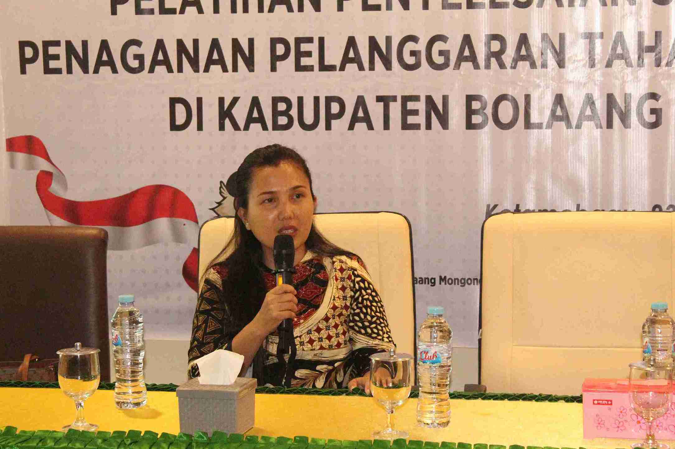 Tampak Anggota Bawaslu Bolmut Feybe V Rugian, SP Kordiv. Penanganan Pelanggaran dan Penyelesaian Sengketa.