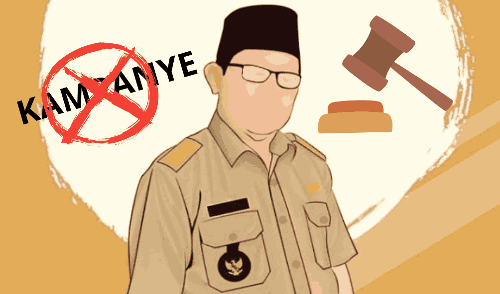 Ilustrasi Kelapa Desa dilarang Kampanye