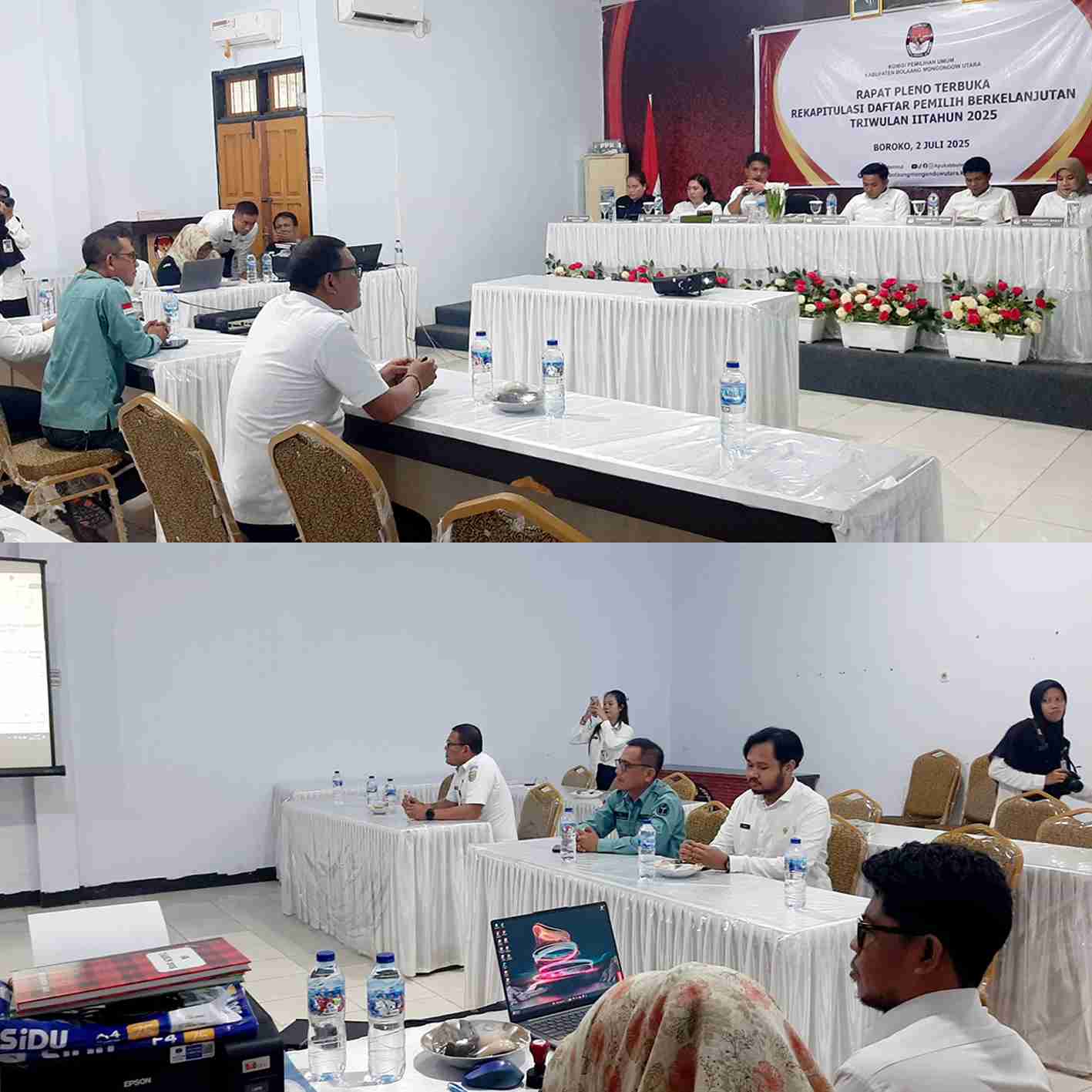 Plt Ketua Bawaslu Bolmut Rizki Posangi, SH Hadir dalam Pleno PDPB Triwulan II