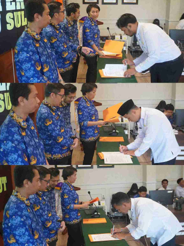 Penantanganan Fakta Integritas oleh CPNS Bawaslu Bolmut