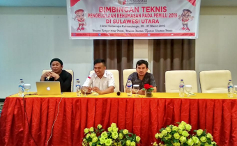 Menghadiri BIMTEK Pengelolaan Kehumasan Pada Pemilu 2019