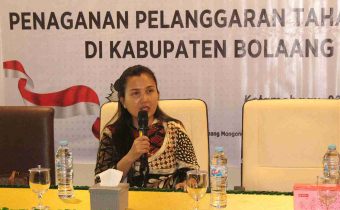 Tampak Anggota Bawaslu Bolmut Feybe V Rugian, SP Kordiv. Penanganan Pelanggaran dan Penyelesaian Sengketa.