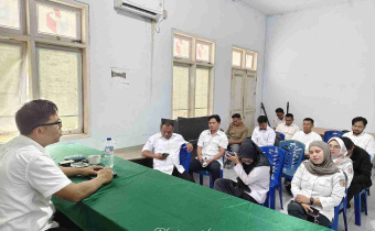 Sambutan dan Arahaan Koordinator Sekretariat Bawaslu Bolmut Adriyanto Dupa, SKM, M.Si